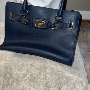 Michael Kors Dark Blue Satchel